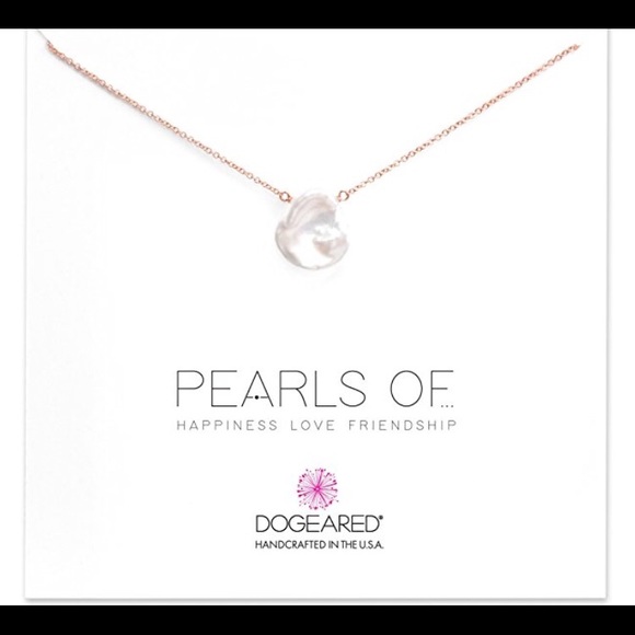 Dogeared Jewelry - NWT Dogeared Large Pearl Rose Gold Necklace